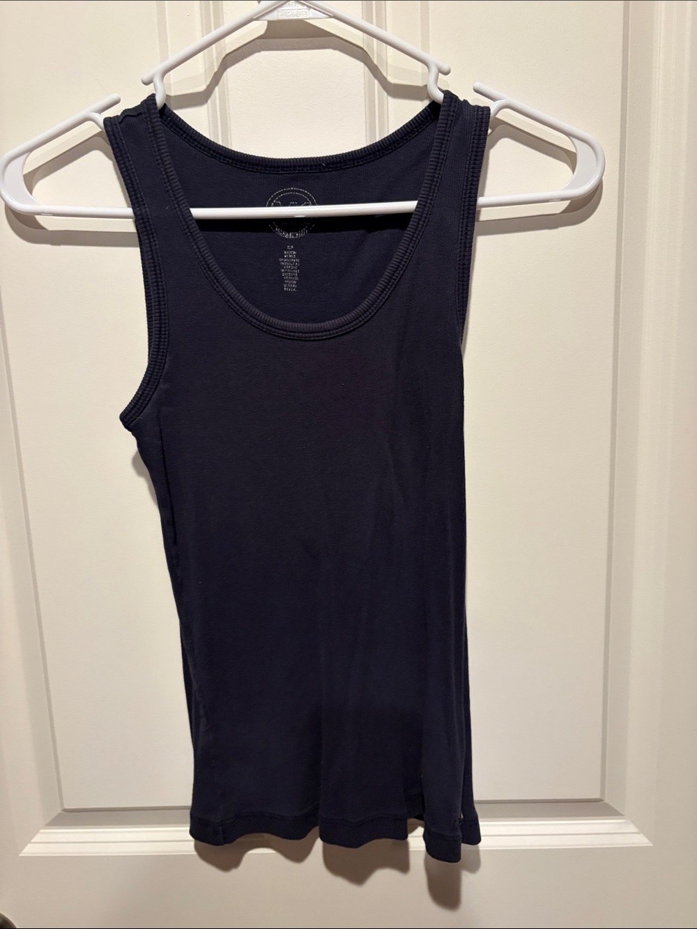Michael Kors Black Ribbed Tank Top - Picture 1 of 3